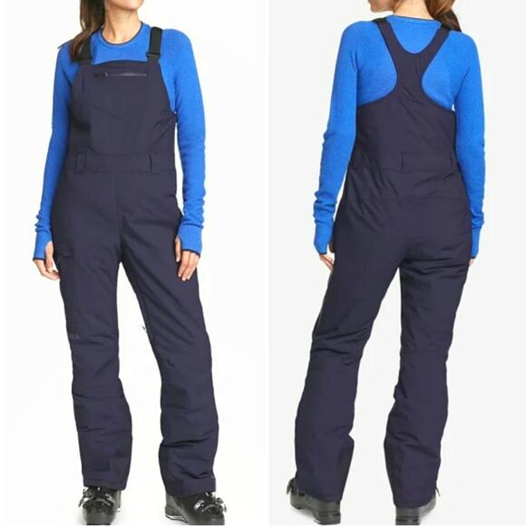 Eddie Bauer Jackets & Blazers - Eddie Bauer Ski Bibs Insulated Womens Large Navy Blue Waterproof Powder Search